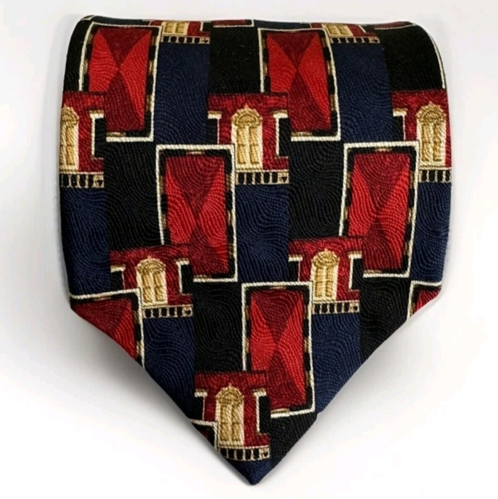Ermenegildo Zegna Red and Blue Ties Accessories - Picture 5 of 7